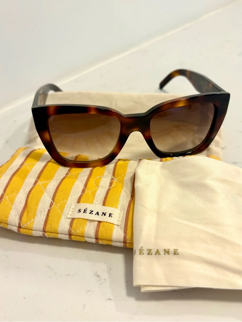 Sézane Mila Tortoiseshell Sunglasses